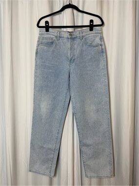 Veronica Beard Blake Straight Jeans Glacier Blue Size 30